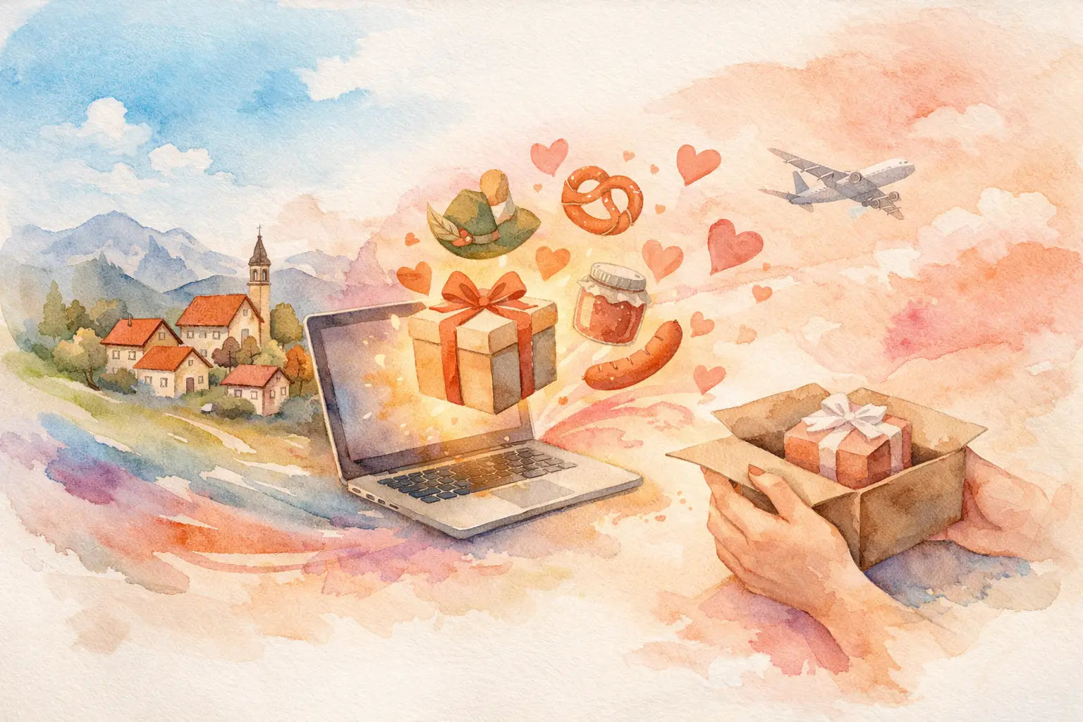 Heimatgeschenk online verschicken mit Herz
